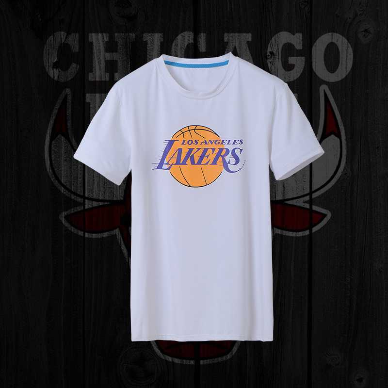 Men's Lakers Fresh Logo White Short Sleeve T-Shirt FengYun,We sell and wholesale Men's Lakers Fresh Logo White Short Sleeve T-Shirt FengYun on line form chian!